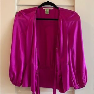 DVF silk blouse